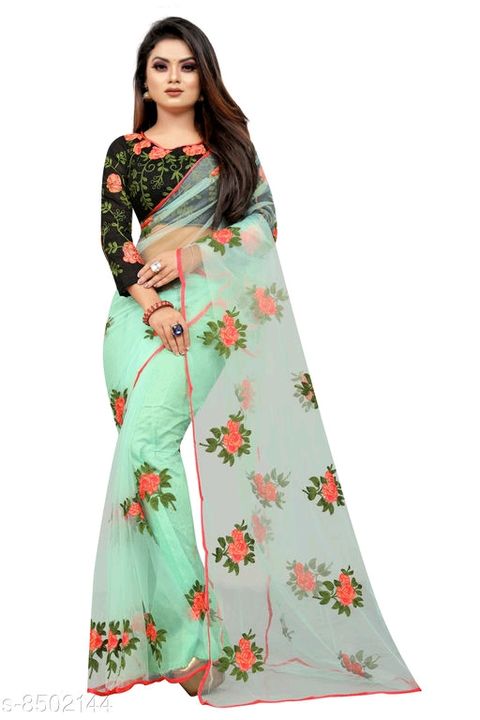 Post image Catalog Name:*Kashvi Voguish Sarees*Saree Fabric: OrganzaBlouse: Separate Blouse PieceBlouse Fabric: Banarasi SilkPattern: PrintedPrice.729
Blouse Pattern: Product DependentMultipack: SingleSizes: Free Size (Saree Length Size: 5.5 m, Blouse Length Size: 0.8 m) 
Dispatch: 2-3 DaysEasy Returns Available In Case Of Any Issue*Proof of Safe Delivery! Click to know on Safety Standards of Delivery Partners- https://ltl.sh/y_nZrAV3