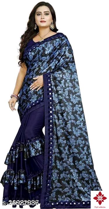 Women party wear saree uploaded by business on 10/5/2021