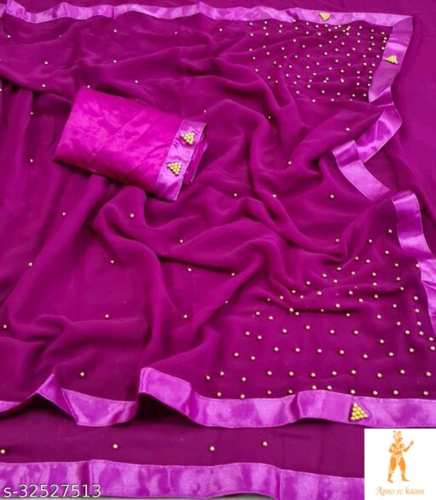 Pearl work sari uploaded by business on 10/5/2021