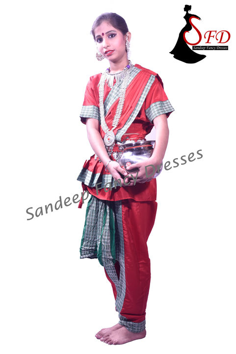 Orissa traditional dance dress uploaded by Sandeep fancy dress on 10/6/2021