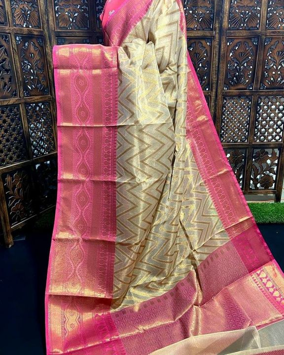 Tissu stripe silk saree uploaded by business on 10/6/2021