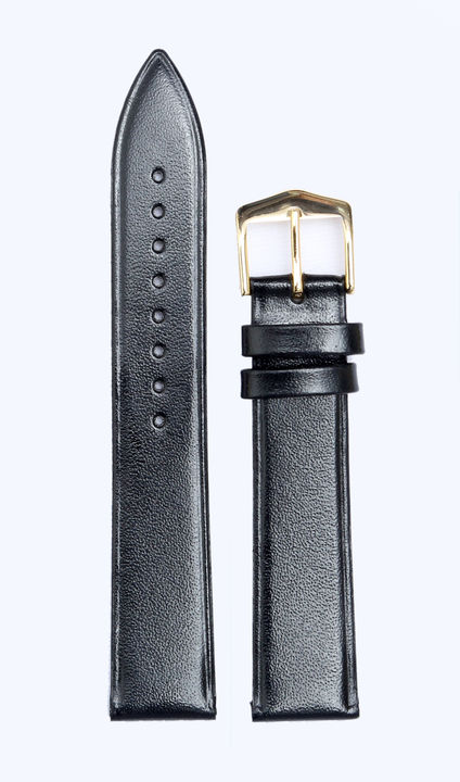 Exor plan black color 18mm leather watch straps  uploaded by business on 10/6/2021