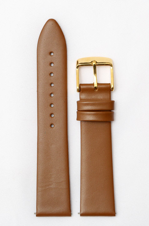 Exor lit tan brown color 18mm leather watch strap  uploaded by business on 10/6/2021