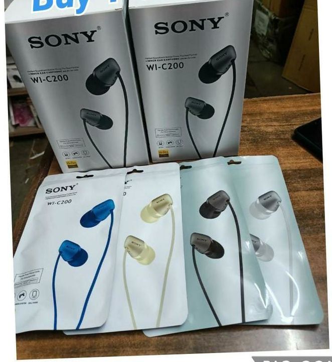 Sony earphones uploaded by business on 10/6/2021