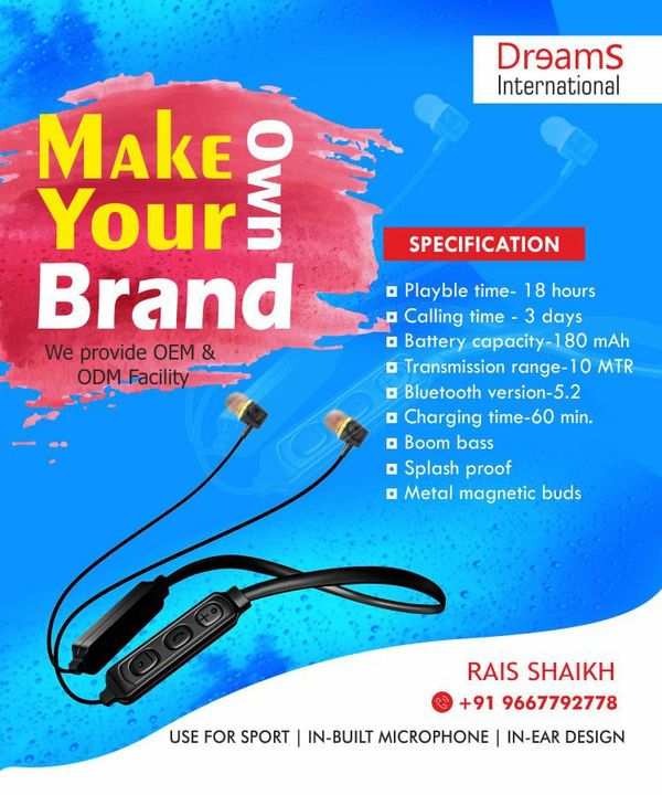 Earphone for OEM uploaded by business on 10/6/2021
