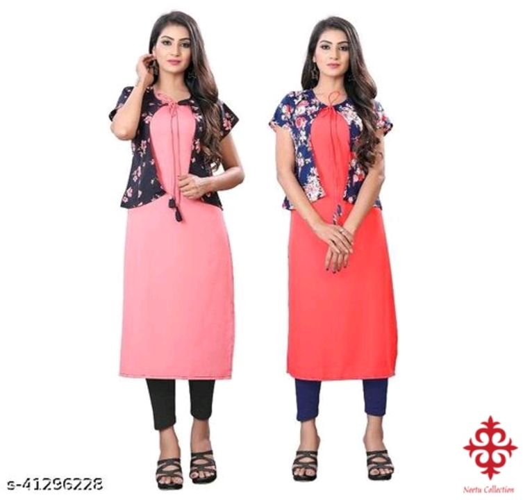 Attractive kurtis combo set of 2 uploaded by Neetu's collection on 10/6/2021
