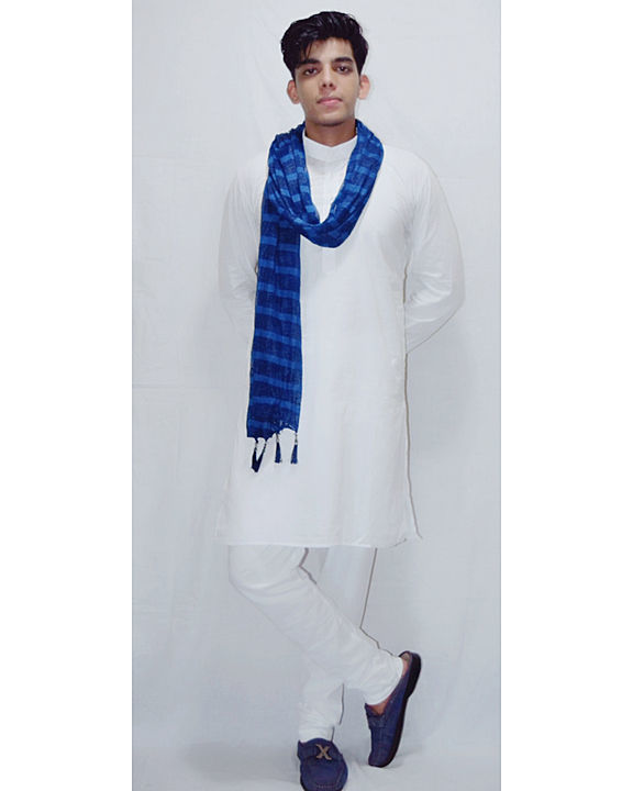 White kurta and pyjama set for men uploaded by business on 9/14/2020