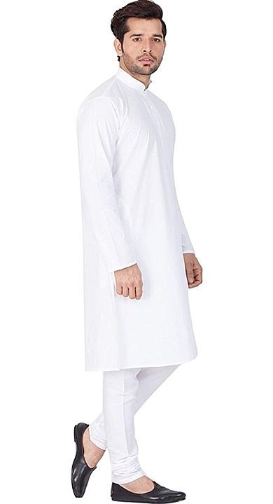 White kurta and pyjama set for men uploaded by Seasonaldhandha on 9/14/2020