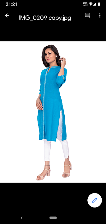 Cotton selfdesign embroidery kurti uploaded by CANVIR FASHIONS on 9/14/2020