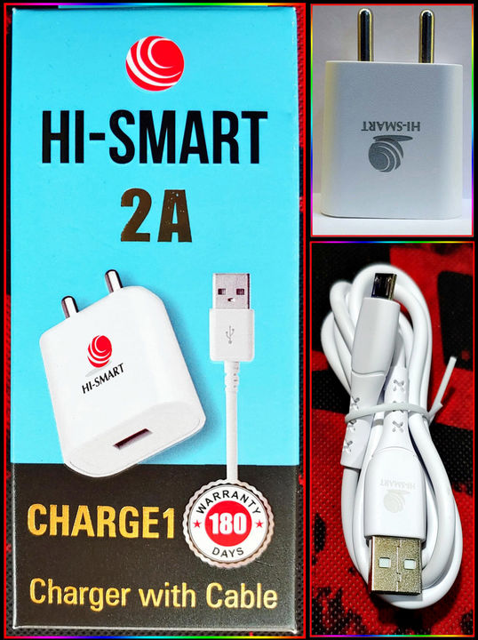 Post image Hi-Smart 2A Charger With Cable▪️1Year Warranty for dealers &amp; 6Months for customers▪️Warranty on both Charger &amp; Cable👉 SCHEME - BUY 10 GET 1 FREE▪️for Price Detail Contact : 7008337757