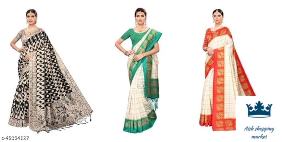  Silk Sarees Combo home delivery all india cash on delivery uploaded by business on 10/7/2021
