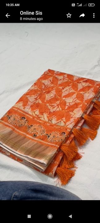 Post image I want 1 Pieces of  One piece saree.
Chat with me only if you offer COD.
Below is the sample image of what I want.