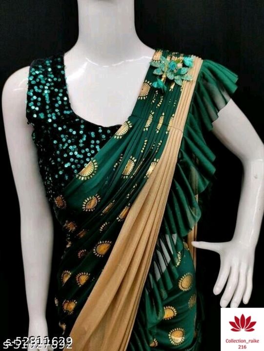 Readymade sarees uploaded by business on 10/7/2021