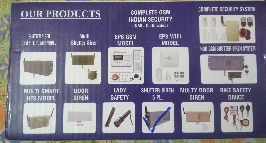 GSM shutter siren security system uploaded by business on 10/7/2021
