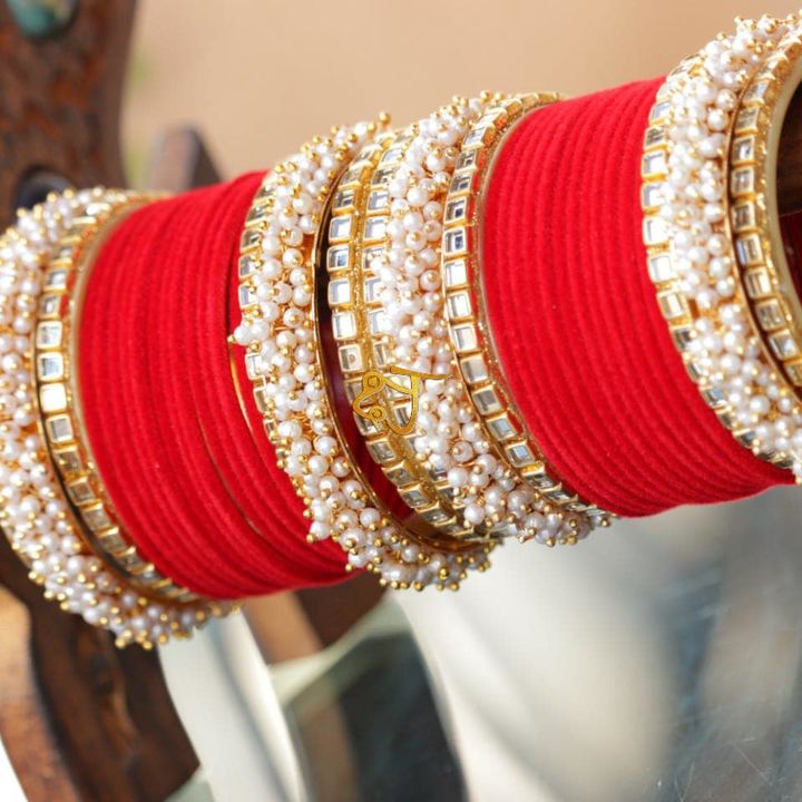 Chuda with velvet bangles uploaded by Durga kunwar on 10/7/2021