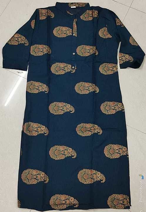 Reyon kurti (mix different prints)
 uploaded by Readymade Garments & Grocery  on 9/14/2020