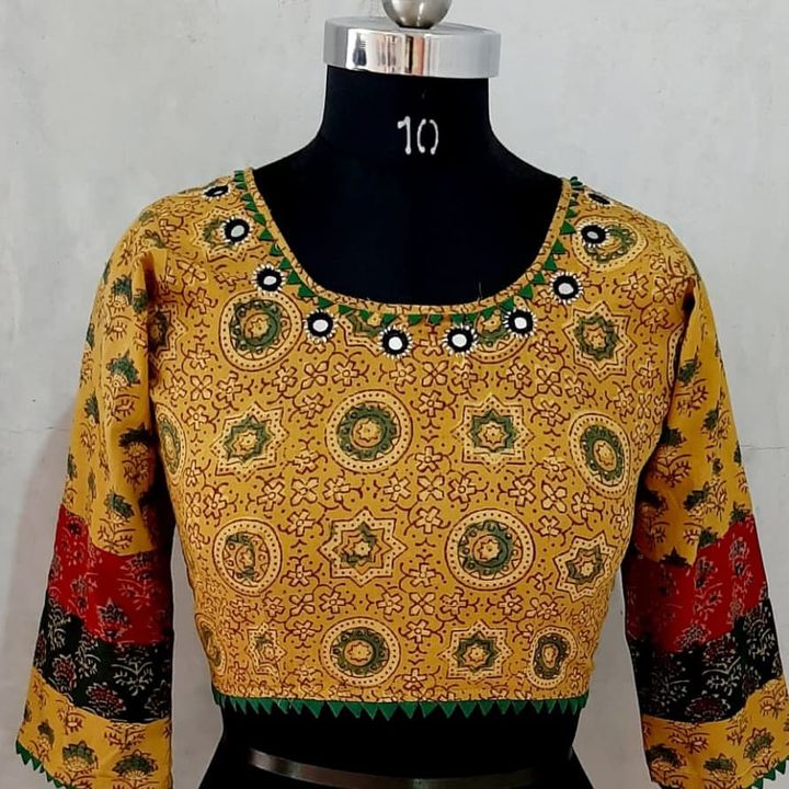 Cotton ajrakh blouse uploaded by business on 10/7/2021