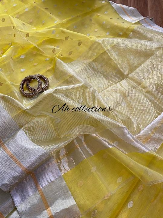 Pure Handwoven Chanderi Silk Saree uploaded by Aanvi fab on 10/7/2021