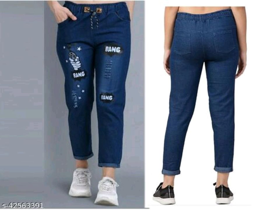 Flying Trendy Joggers Fit Women Black Denim &Classy Blue Combo Jeans For Girls ( Pack Of 2 ) uploaded by Online shopping mall on 10/7/2021