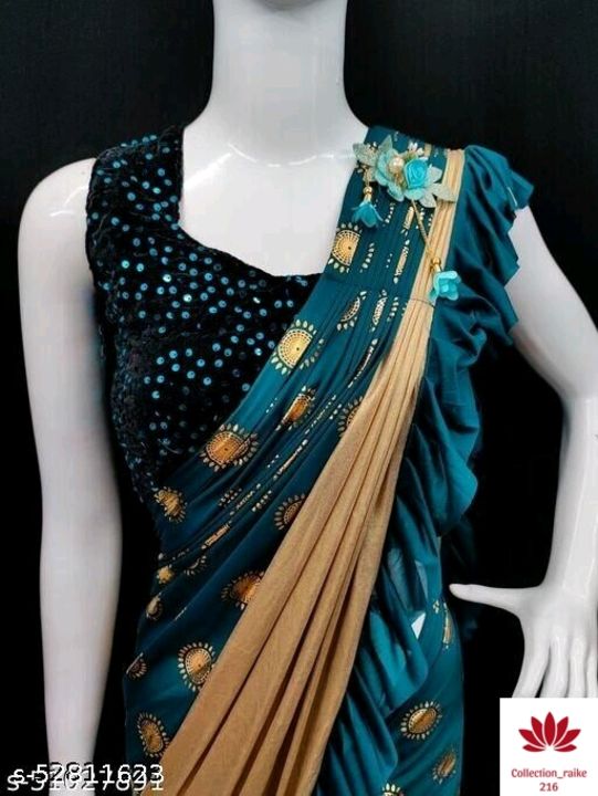 Fashionable sarees uploaded by business on 10/7/2021