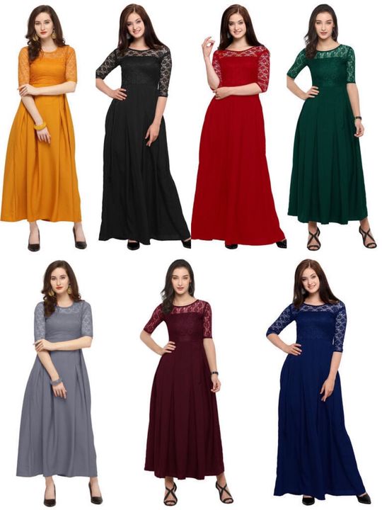 Women Long Dress uploaded by business on 10/8/2021