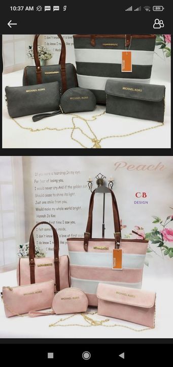 Post image I want 50 Pieces of I need ladies or girlish handbags and purse for resell on wholesale price.. Only wholesaler msg  me.
Chat with me only if you offer COD.
Below is the sample image of what I want.