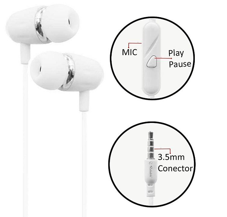 Wired earphone white uploaded by business on 9/14/2020