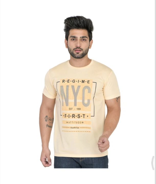 Printed Round Regular Fit T Shirt  uploaded by business on 10/8/2021
