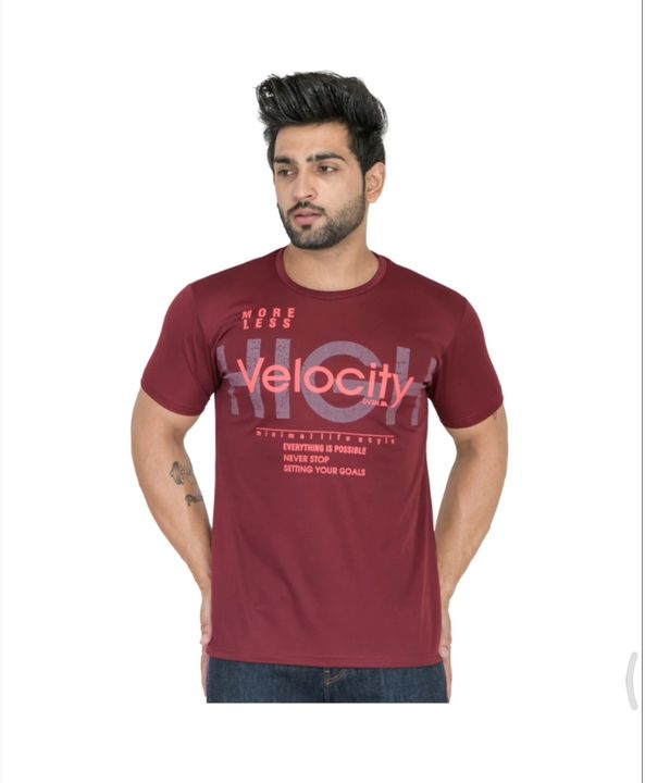 Printed Round Regular Fit T Shirt  uploaded by Alif Creation on 10/8/2021