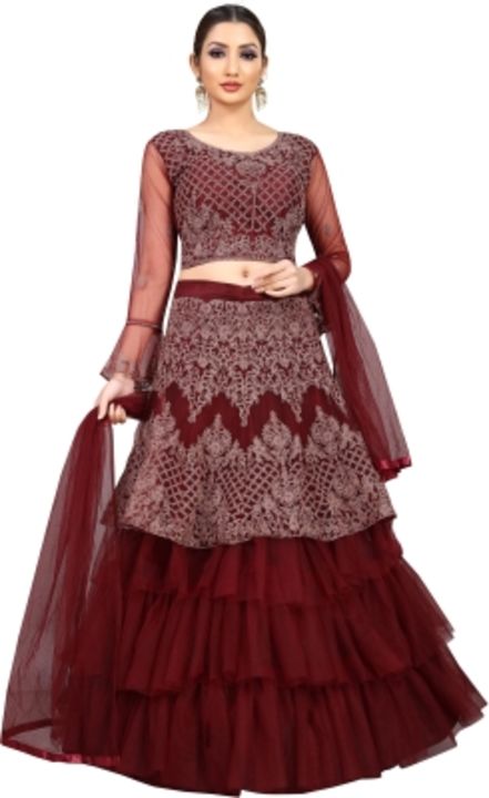 Gown lehenga uploaded by Diksha collection  on 10/8/2021