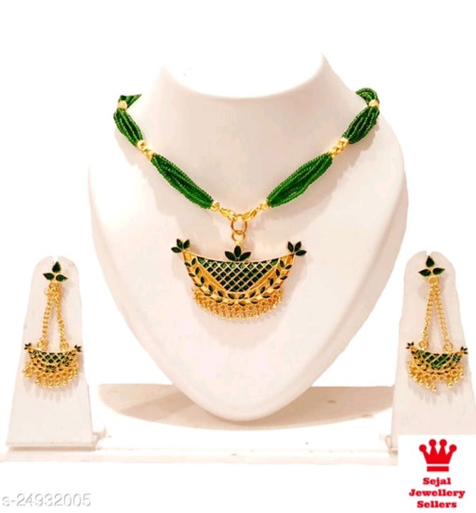 Necklace set with earrings uploaded by Sejal on 10/8/2021