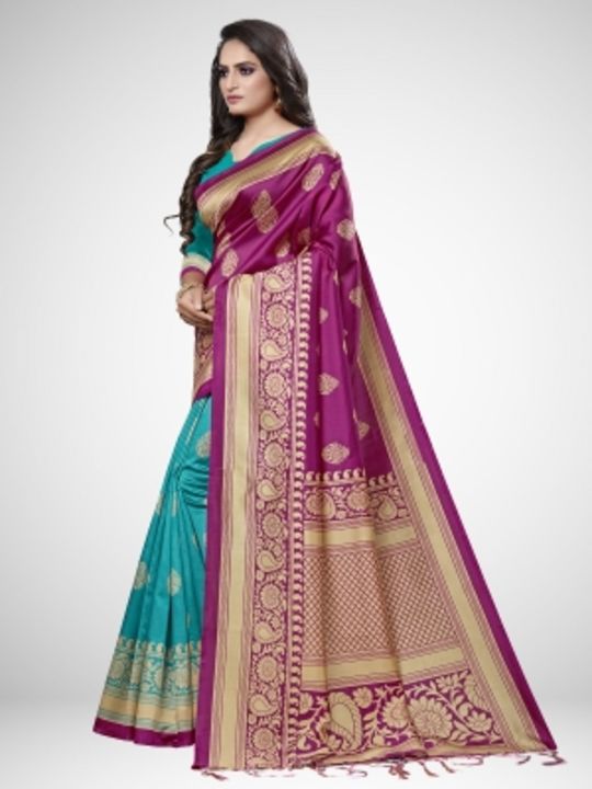 Ratnavati Paisley Fashion Art Silk, Poly Silk Saree

Color: Green & Pink, Red & blue

Style: Regular uploaded by Shoping Platform on 10/8/2021
