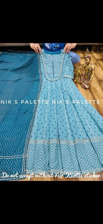 Anarkali gown uploaded by business on 10/9/2021