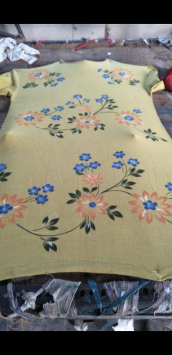 Post image We customize fabric n dresses with hand paint job with best quality of finishing n designs