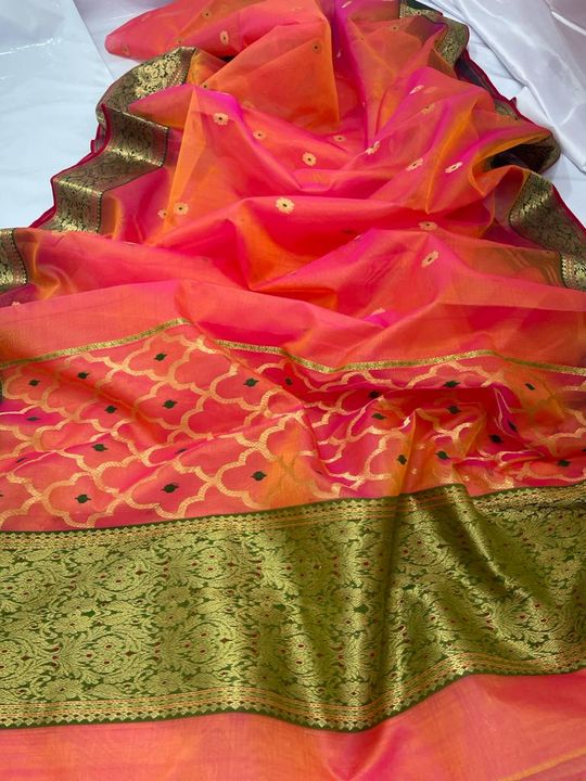 Chanderi handloom saree  uploaded by Chanderi saree on 10/10/2021