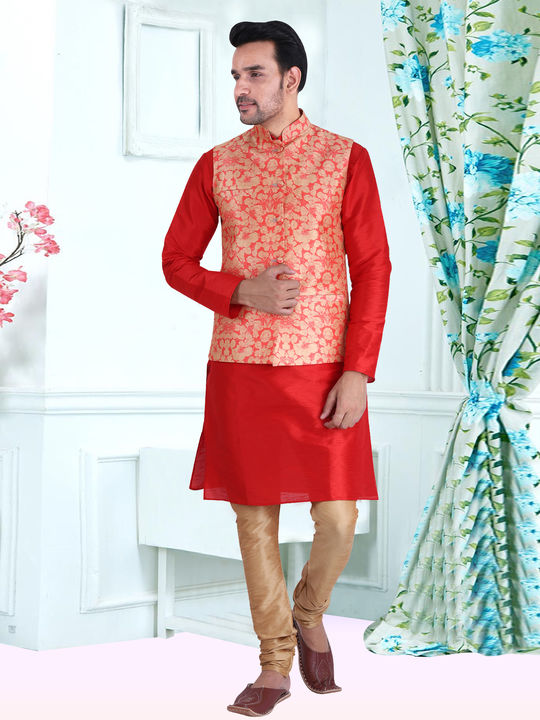 Silk kurta pyjama with ethinic wear collection uploaded by business on 10/10/2021