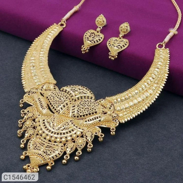 Post image *Product Name:* Sukkhi Traditional Gold Plated Jewellery Set
*Details:*Description : It has 1 Necklace, 1 Pair Of EarringMaterial :AlloySize : AdjustableWork : Gold Plated
💥 *FREE Shipping* Rs 300