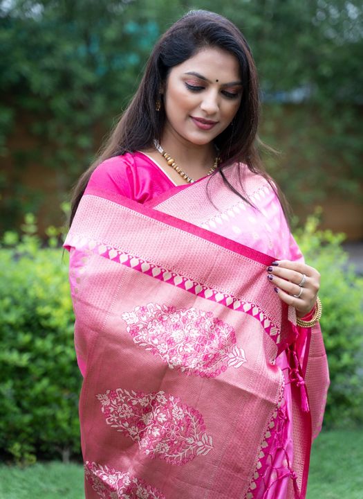Soft Silk Cloth Pure Zari Weaving Saree With Jacquard Border Blouse uploaded by ChoiceEspecial on 10/11/2021