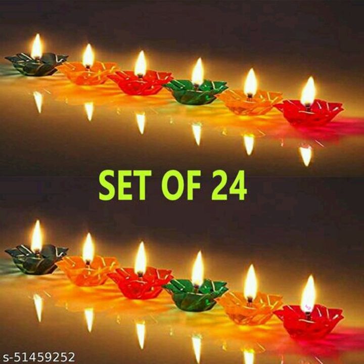 Decorative Diwali Deepak, Oil Diye for Decoration,Plastic uploaded by R.k beauty online shop on 10/12/2021