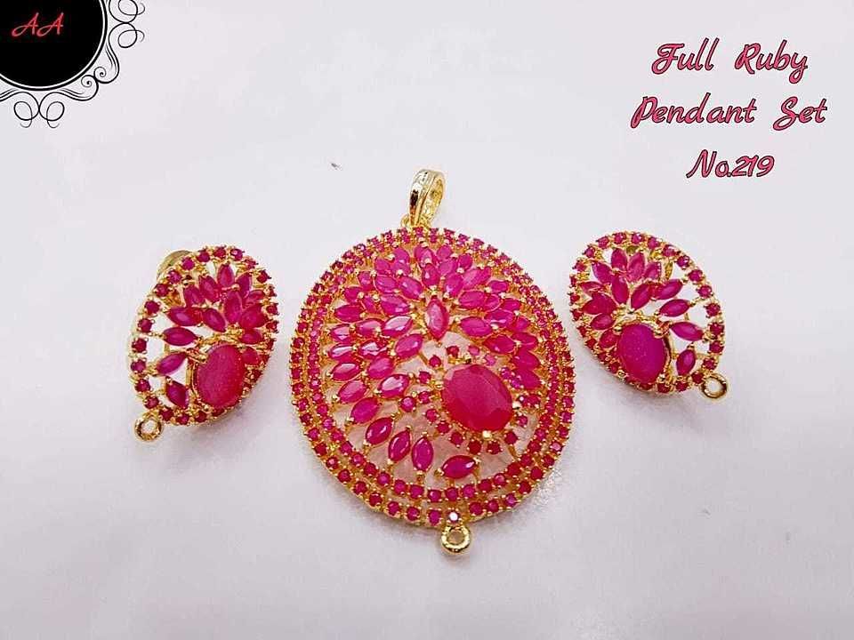 RUBY PENDENT SET uploaded by Style And Smile Online shop  on 9/15/2020