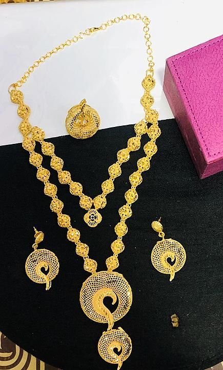 2 GRAM GOLD FORMING IMITATION JEWELLERY.  
NO.COD.
WHATSAPP  uploaded by Style And Smile Online shop  on 9/15/2020
