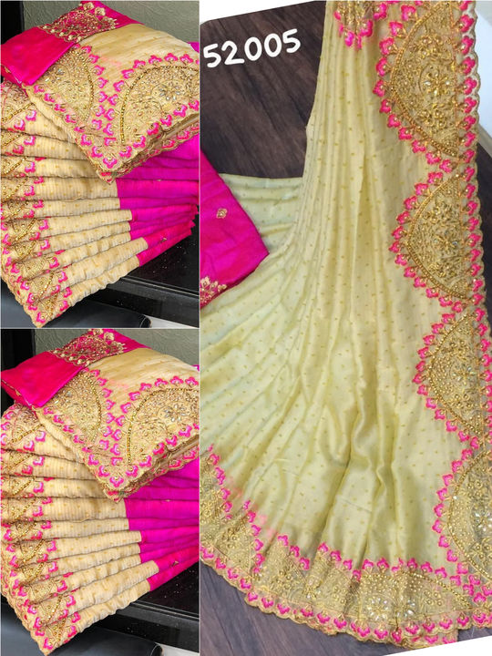 *Desinger wear *

*Pure chiffon matrial *

*With heavy stone work *

 uploaded by sai thangam fashion on 10/12/2021
