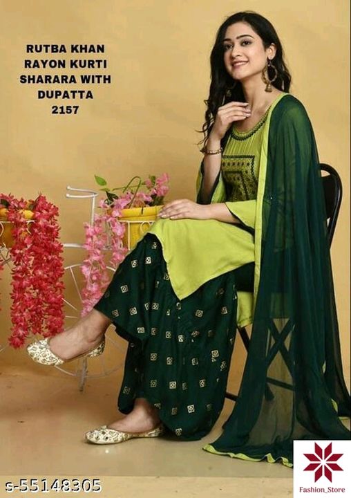 Kurti set with duppta uploaded by business on 10/12/2021