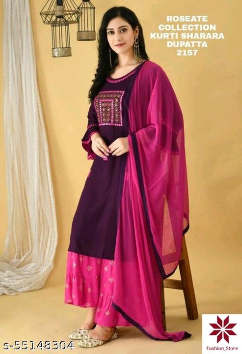 Kurti set with duppta uploaded by business on 10/12/2021