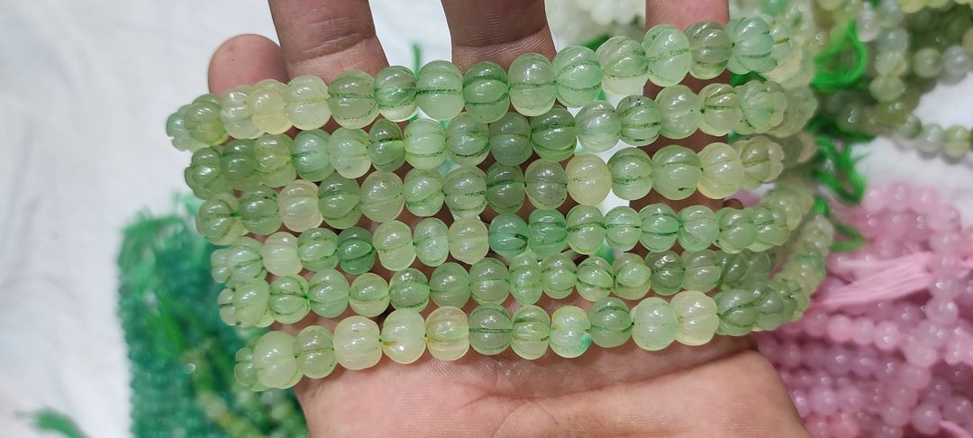 Post image #iseller
Real netural quartz pumpkin beads fine quality new collection size 8mm and 8 to 10mm 14inch lenght 40pc each line and all good colour look wise we r menufacturs and wholsellers for hand made gold plated jewelery, kundan jewelery, meenakari jhumka, kundan meena jewelery, earing collection and all jewelery making raw materials available
Order now on my what's up link

https://wa.me/message/PLSY5ECRQKHGA1