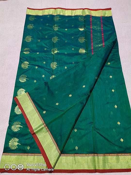 Booking my WhatsApp no. 
 
Chanderi handloom Pure kataan silk meena buti zaree nakshi boda uploaded by business on 9/15/2020