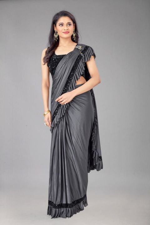 Sequence Raffle Silk with Heavy Work Sequence BP
 uploaded by SAREES ZONE on 10/13/2021