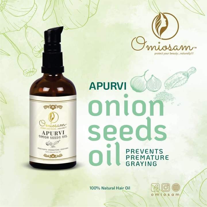 Onion seeds hair oil uploaded by Omiosam naturals on 10/13/2021