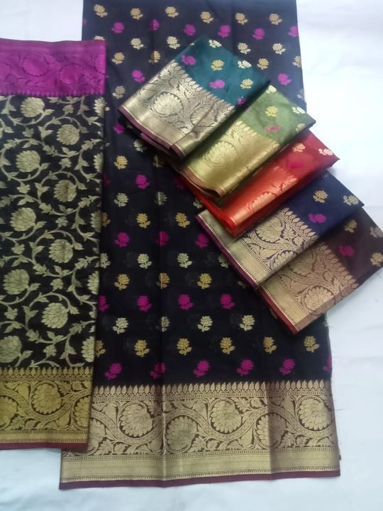 Banarasi cotton silk dress materia uploaded by Jaiswal fashion on 10/13/2021