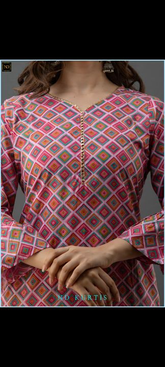 PRINTED KURTI WITH DUPATTA AND PANT uploaded by VASTRAM JAIPUR on 10/13/2021